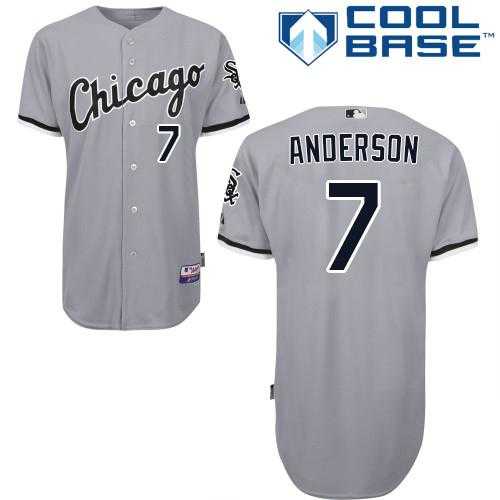 Youth Chicago White Sox #7 Tim Anderson Grey Road Cool Base Stitched MLB Jersey