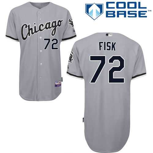 Youth Chicago White Sox #72 Carlton Fisk Grey Road Cool Base Stitched MLB Jersey Youth Chicago White Sox #72 Carlton Fisk Grey Road Cool Base Stitched MLB Jersey