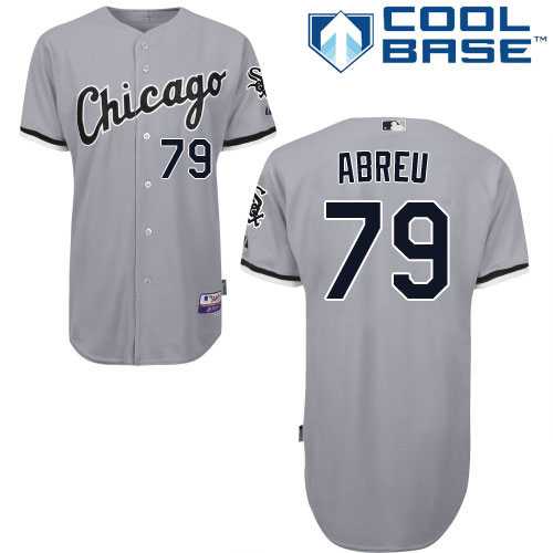 Youth Chicago White Sox #79 Jose Abreu Grey Road Cool Base Stitched MLB Jersey