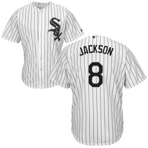 Youth Chicago White Sox #8 Bo Jackson White(Black Strip) Home Cool Base Stitched MLB Jersey