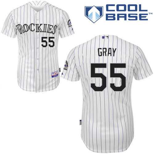 Youth Colorado Rockies #55 Jon Gray White Cool Base Stitched MLB Jersey