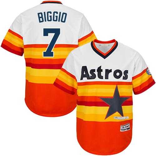 Youth Houston Astros #7 Craig Biggio White Orange Cooperstown Stitched MLB Jersey Youth Houston Astros #7 Craig Biggio White Orange Cooperstown Stitched MLB Jersey