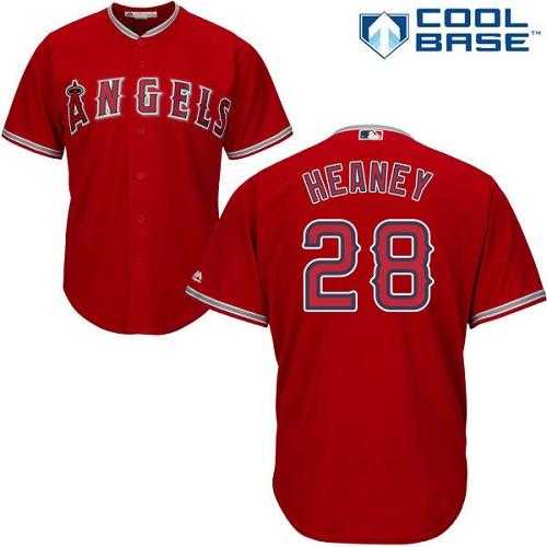 Youth Los Angeles Angels Of Anaheim #28 Andrew Heaney Red Cool Base Stitched MLB Jersey