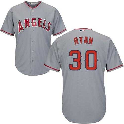 Youth Los Angeles Angels Of Anaheim #30 Nolan Ryan Grey Cool Base Stitched MLB Jersey