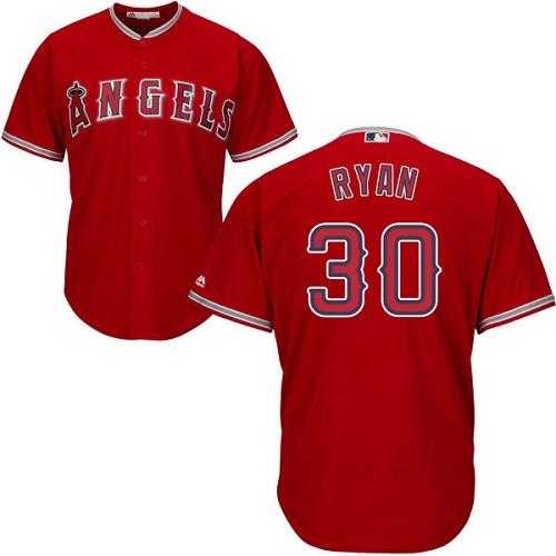 Youth Los Angeles Angels Of Anaheim #30 Nolan Ryan Red Cool Base Stitched MLB Jersey