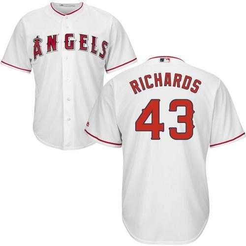 Youth Los Angeles Angels Of Anaheim #43 Garrett Richards White Cool Base Stitched MLB Jersey