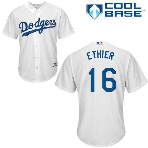 Youth Los Angeles Dodgers #16 Andre Ethier White Cool Base Stitched MLB Jersey