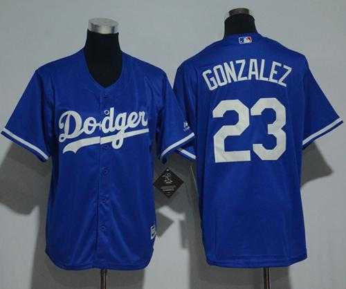 Youth Los Angeles Dodgers #23 Adrian Gonzalez Blue Cool Base Stitched MLB Jersey