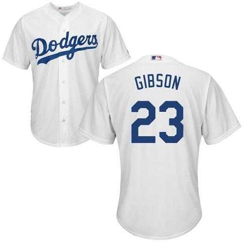 Youth Los Angeles Dodgers #23 Kirk Gibson White Cool Base Stitched MLB Jersey