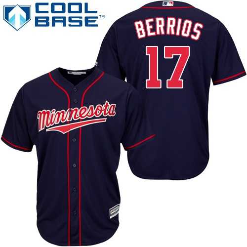 Youth Minnesota Twins #17 Jose Berrios Navy blue Cool Base Stitched MLB Jersey