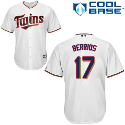 Youth Minnesota Twins #17 Jose Berrios White Cool Base Stitched MLB Jersey