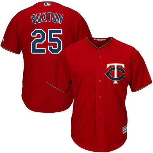 Youth Minnesota Twins #25 Byron Buxton Red Cool Base Stitched MLB Jersey