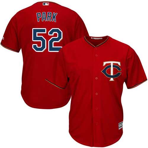 Youth Minnesota Twins #52 Byung-Ho Park Red Cool Base Stitched MLB Jersey