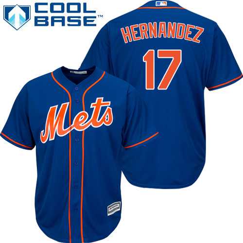 Youth New York Mets #17 Keith Hernandez Blue Cool Base Stitched MLB Jersey