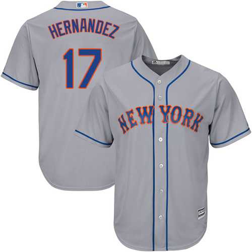 Youth New York Mets #17 Keith Hernandez Grey Cool Base Stitched MLB Jersey