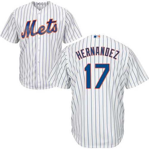 Youth New York Mets #17 Keith Hernandez White(Blue Strip) Cool Base Stitched MLB Jersey