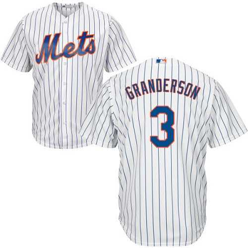 Youth New York Mets #3 Curtis Granderson White(Blue Strip) Cool Base Stitched MLB Jersey