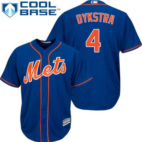 Youth New York Mets #4 Lenny Dykstra Blue Cool Base Stitched MLB Jersey