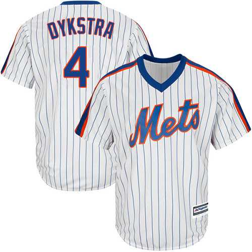 Youth New York Mets #4 Lenny Dykstra White(Blue Strip) Alternate Cool Base Stitched MLB Jersey