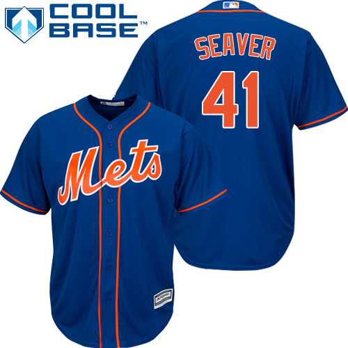 Youth New York Mets #41 Tom Seaver Blue Cool Base Stitched MLB Jersey