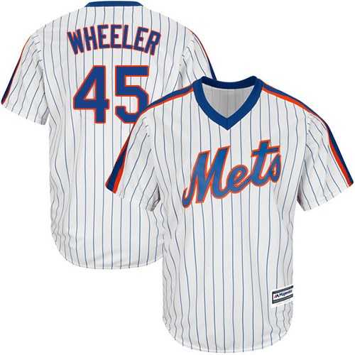 Youth New York Mets #45 Zack Wheeler White(Blue Strip) Alternate Cool Base Stitched MLB Jersey