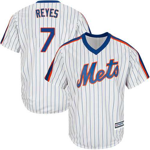 Youth New York Mets #7 Jose Reyes White(Blue Strip) Alternate Cool Base Stitched MLB Jersey