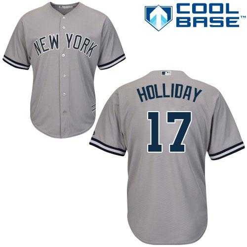 Youth New York Yankees #17 Matt Holliday Grey Road Stitched MLB Jersey Youth New York Yankees #17 Matt Holliday Grey Road Stitched MLB Jersey