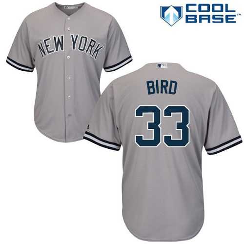 Youth New York Yankees #33 Greg Bird Grey Cool Base Stitched MLB Jersey