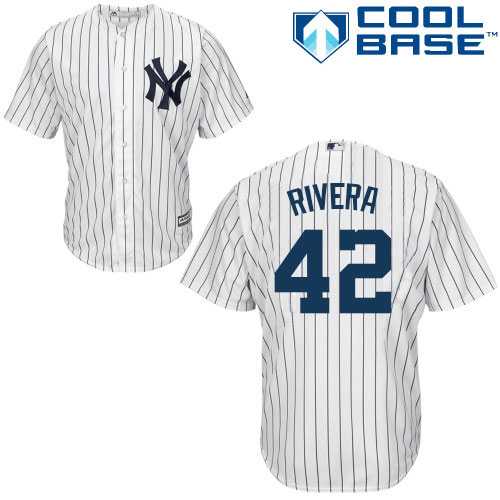 Youth New York Yankees #42 Mariano Rivera Stitched White MLB Jersey