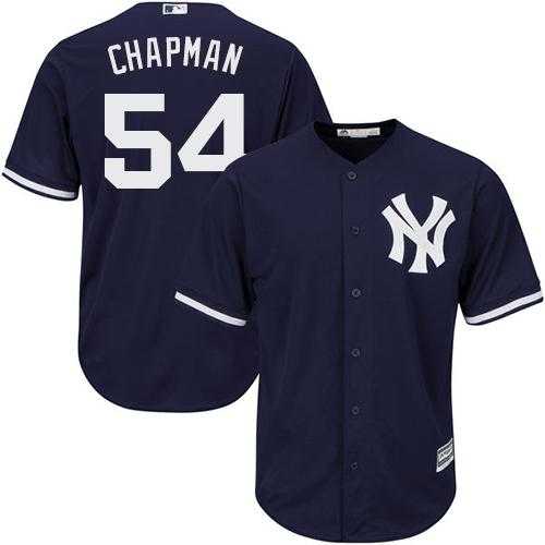 Youth New York Yankees #54 Aroldis Chapman Navy Blue Alternate Stitched MLB Jersey Youth New York Yankees #54 Aroldis Chapman Navy Blue Alternate Stitched MLB Jersey
