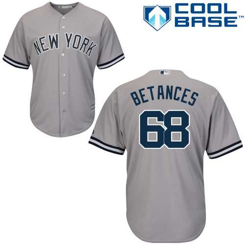 Youth New York Yankees #68 Dellin Betances Grey Cool Base Stitched MLB Jersey