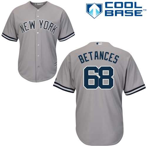 Youth New York Yankees #68 Dellin Betances Grey Cool Base Stitched MLB Jersey Youth New York Yankees #68 Dellin Betances Grey Cool Base Stitched MLB Jersey