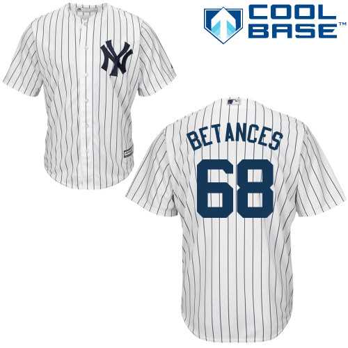 Youth New York Yankees #68 Dellin Betances White Cool Base Stitched MLB Jersey