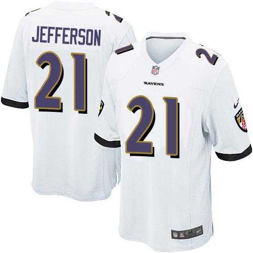 Youth Nike Baltimore Ravens #21 Tony Jefferson White Stitched NFL New Elite Jersey