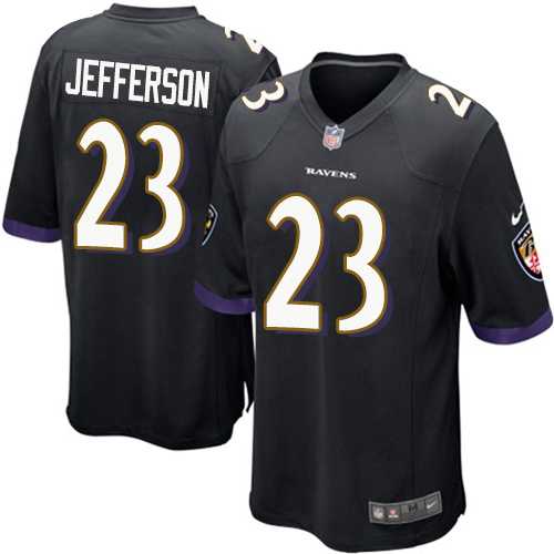 Youth Nike Baltimore Ravens #23 Tony Jefferson Black Alternate Stitched NFL New Elite Jersey