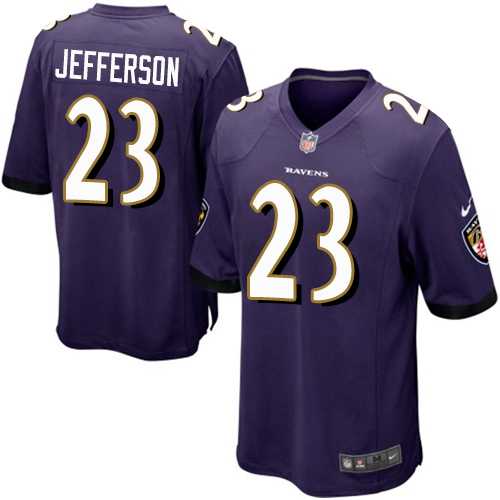 Youth Nike Baltimore Ravens #23 Tony Jefferson Purple Team Color Stitched NFL New Elite Jersey