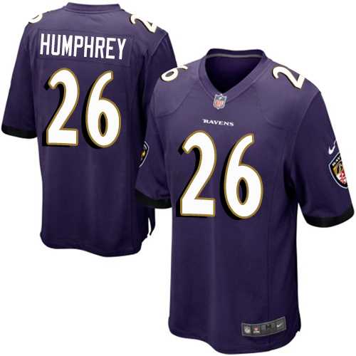 Youth Nike Baltimore Ravens #26 Marlon Humphrey Purple Team Color Stitched NFL New Elite Jersey