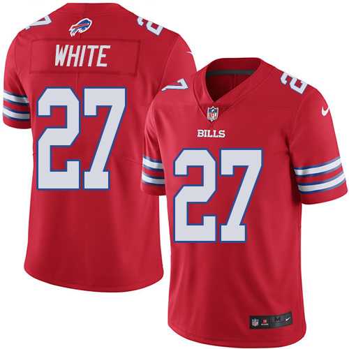 Youth Nike Buffalo Bills #27 Tre'Davious White Red Stitched NFL Limited Rush Jersey