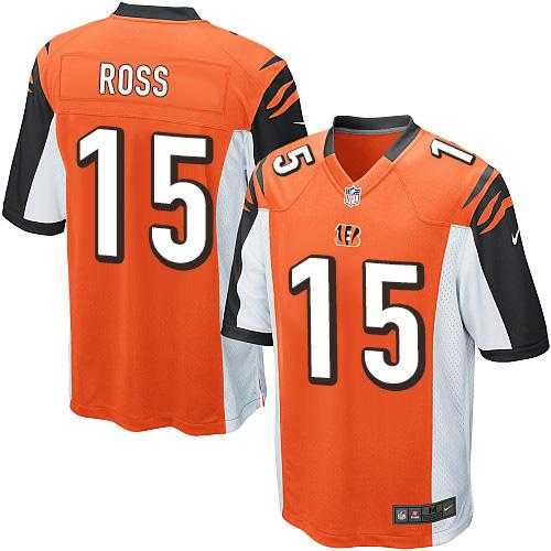 Youth Nike Cincinnati Bengals #15 John Ross Orange Alternate Stitched NFL Elite Jersey