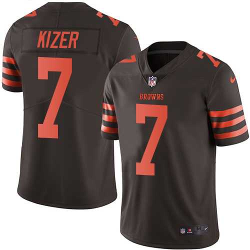Youth Nike Cleveland Browns #7 DeShone Kizer Brown Stitched NFL Limited Rush Jersey