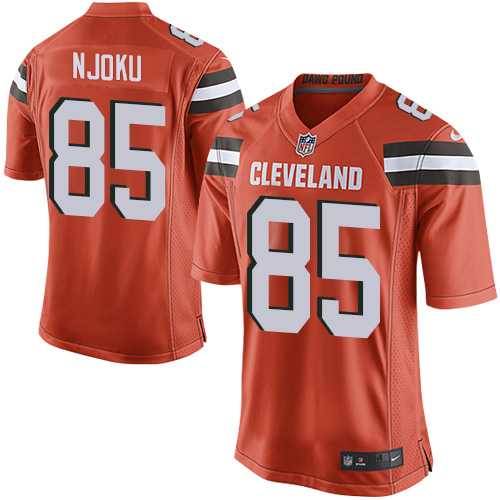 Youth Nike Cleveland Browns #85 David Njoku Orange Alternate Stitched NFL New Elite Jersey