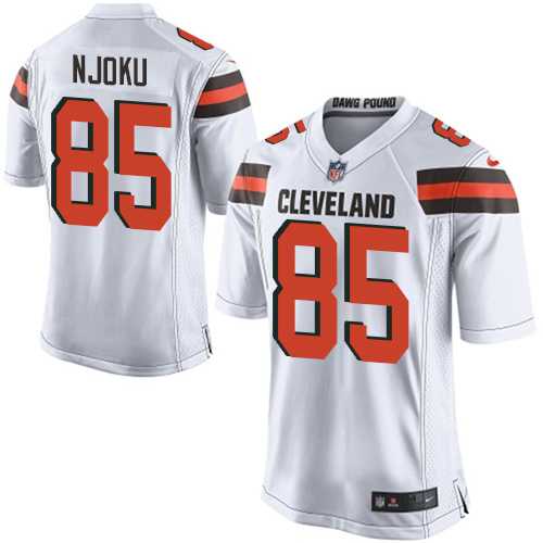 Youth Nike Cleveland Browns #85 David Njoku White Stitched NFL New Elite Jersey