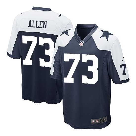 Youth Nike Dallas Cowboys #73 Larry Allen Navy Blue Stitched NFL Elite Throwback Alternate jersey
