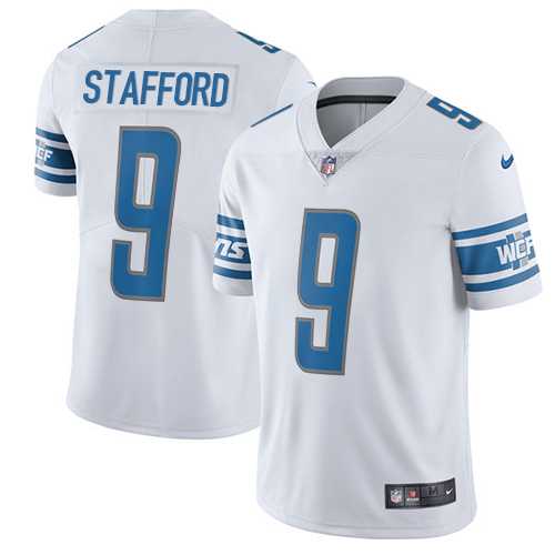 Youth Nike Detroit Lions #9 Matthew Stafford White Stitched NFL Limited Jersey