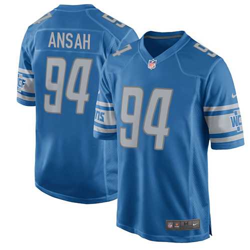 Youth Nike Detroit Lions #94 Ziggy Ansah Light Blue Team Color Stitched NFL Elite Jersey