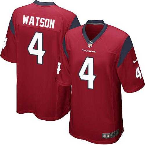 Youth Nike Houston Texans #4 Deshaun Watson Red Alternate Stitched NFL Elite Jersey