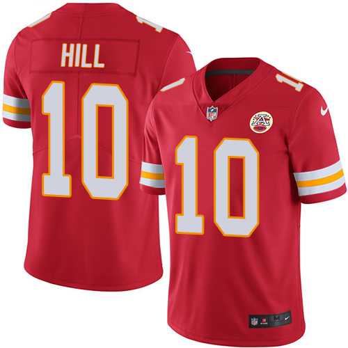Youth Nike Kansas City Chiefs #10 Tyreek Hill Red Stitched NFL Limited Rush Jersey