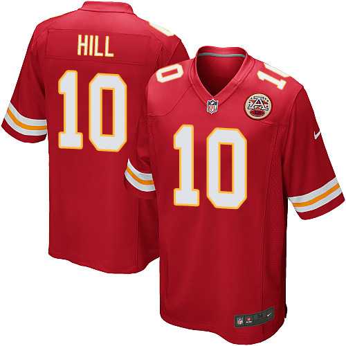 Youth Nike Kansas City Chiefs #10 Tyreek Hill Red Team Color Stitched NFL Elite Jersey