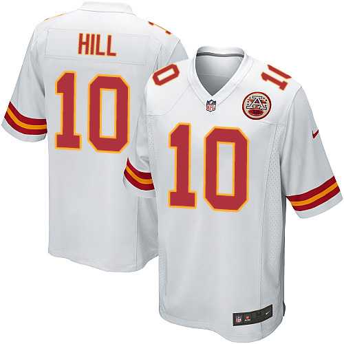 Youth Nike Kansas City Chiefs #10 Tyreek Hill White Stitched NFL Elite Jersey