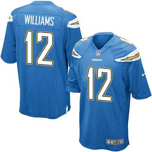 Youth Nike Los Angeles Chargers #12 Mike Williams Electric Blue Alternate Stitched NFL New Elite Jersey